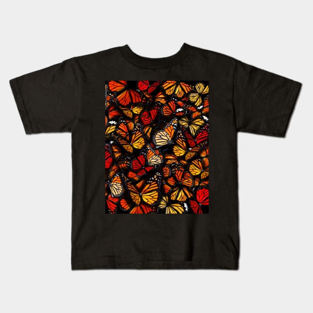 Butterflies Kids T-Shirt by MaxencePierrard